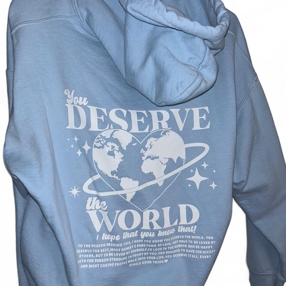 Blue Graphic Hoodie for Men